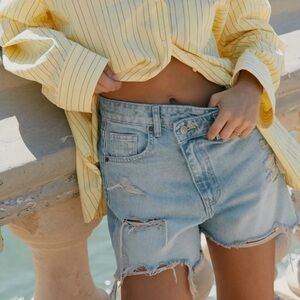 ZARA MOM DENIM SHORTS